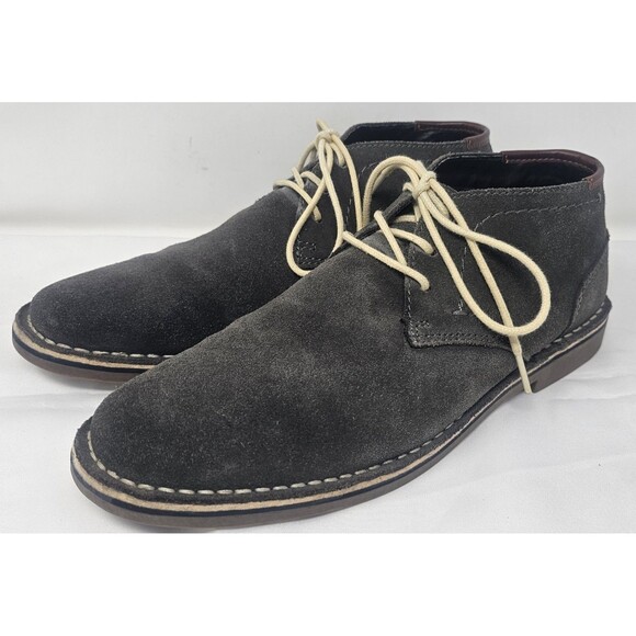 Kenneth Cole Reaction Desert Sun Suede Mens Chukka Boot Gray Size 9M Excellent - Picture 1 of 12